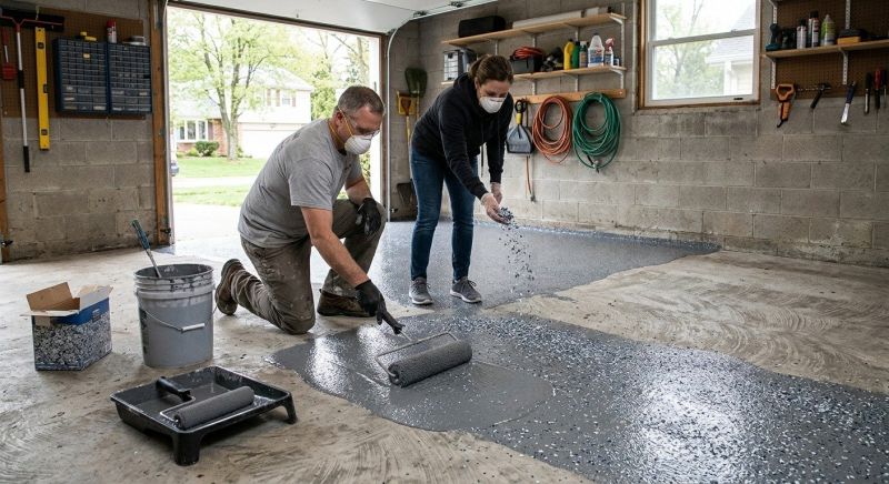 Garage Floor Renovation in Loudoun County, VA